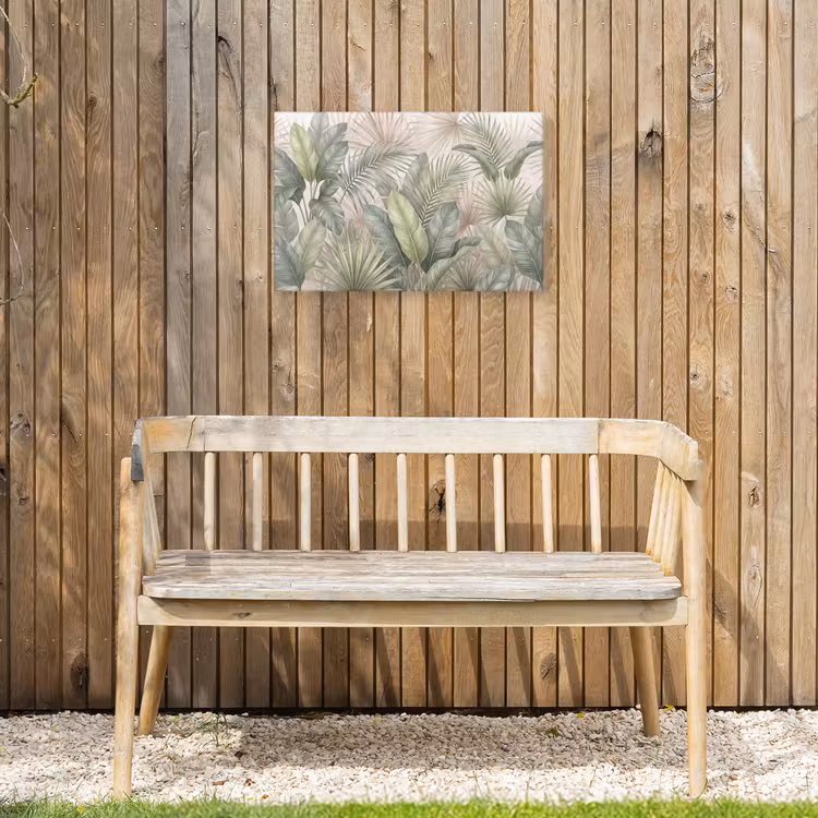 Planten - Tropisch - Bladeren - Groen - Natuur Tuinposter op houten frame 2 cm dik klein -sfeer4