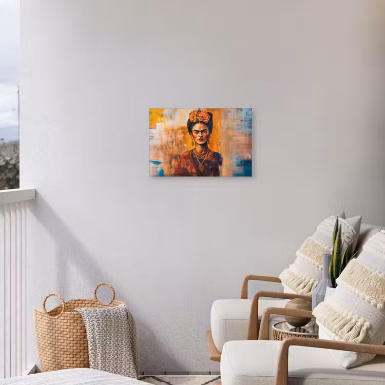 Portret - Sieraden - Schilderachtig Tuinposter op houten frame 2 cm dik klein -sfeer1