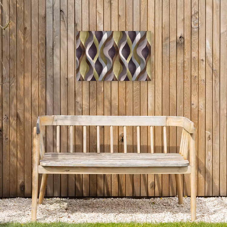 Retro - Banen - Kleurrijk Tuinposter op houten frame 2 cm dik klein 845 -sfeer4