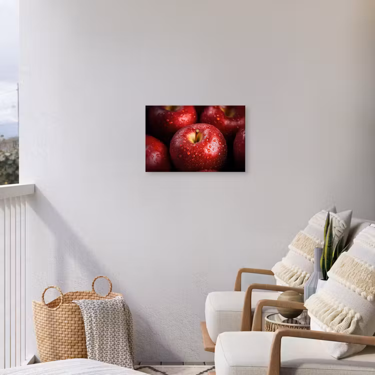 Rood - Appels - Fruit Tuinposter op houten frame 2 cm dik klein -sfeer1