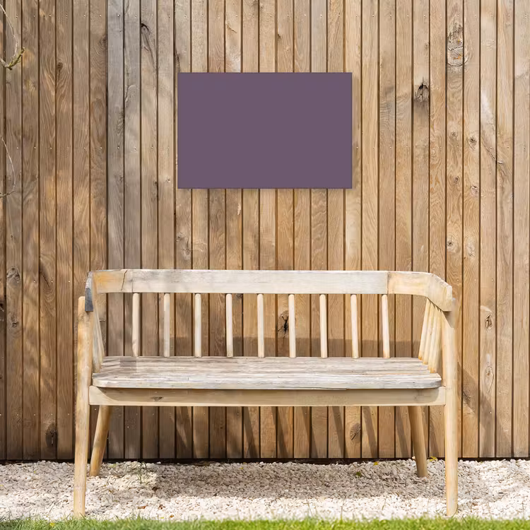 Velvet - Aubergine - Paars Tuinposter op houten frame 2 cm dik klein 845 -sfeer4