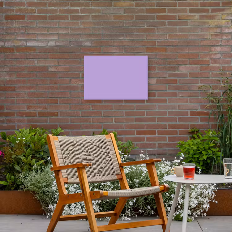 Soft - Lavender - Paars Tuinposter op houten frame 2 cm dik klein 845 -sfeer3