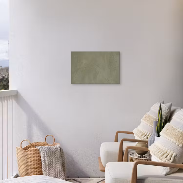 Textuur - Betonlook - Achtergrond - Modern - Groen Tuinposter op houten frame 2 cm dik klein -sfeer1