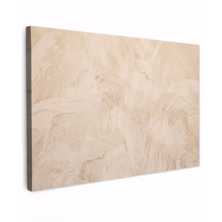 Textuur - Patroon - Abstract - Modern - Beige Tuinposter op houten frame 2 cm dik klein -3d