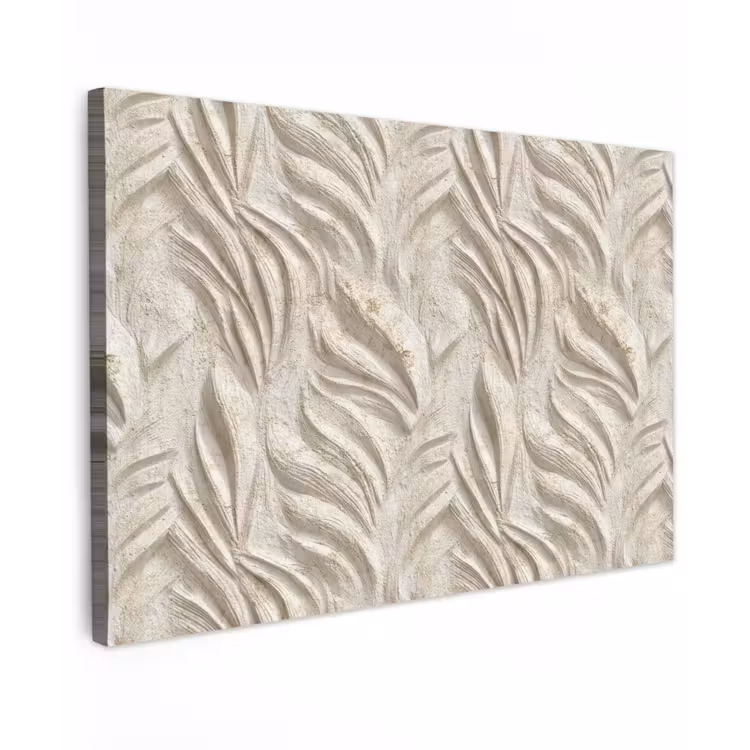 Textuur - Reliëf - Beige Tuinposter op houten frame 2 cm dik klein 845 -3d