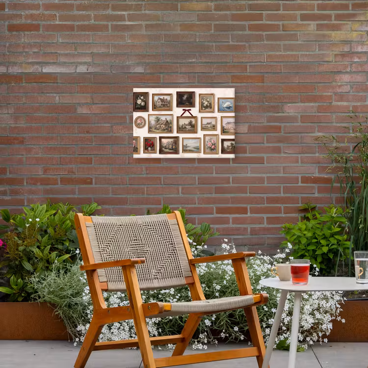 Dier - Kat - Portret - Klassiek Tuinposter op houten frame 2 cm dik klein -sfeer3