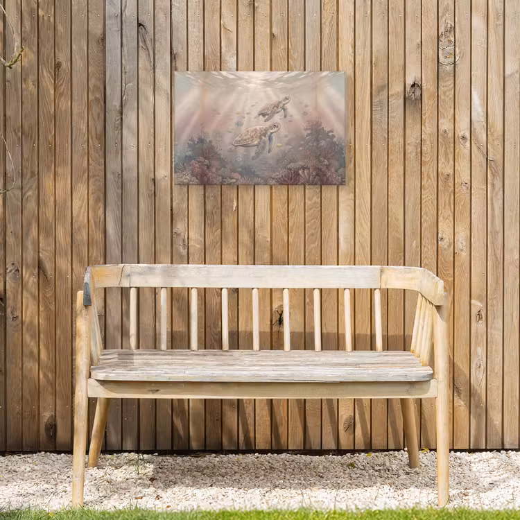 Dier - Onderwater - Oceaan - Illustratie - Zeeleven Tuinposter op houten frame 2 cm dik klein -sfeer4