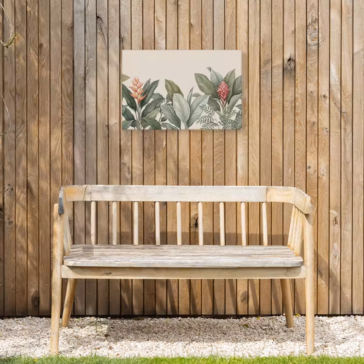 Tropisch - Planten - Modern - Groen Tuinposter op houten frame 2 cm dik klein -sfeer4