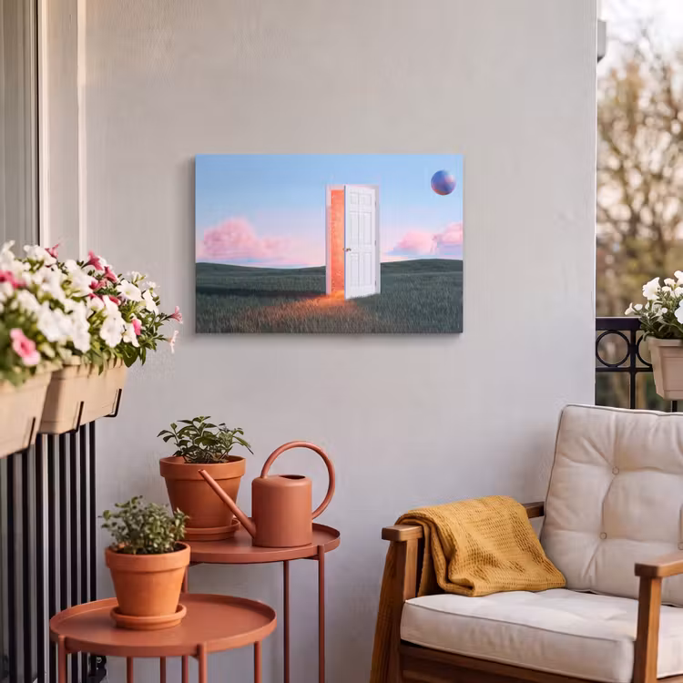 Outdoor Leinwand - Tür – Fantasie – Raum — 3