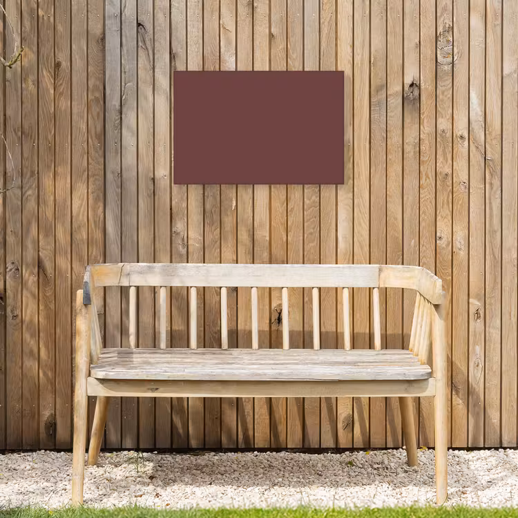 Velvet - Merlot - Rood Tuinposter op houten frame 2 cm dik klein 845 -sfeer4