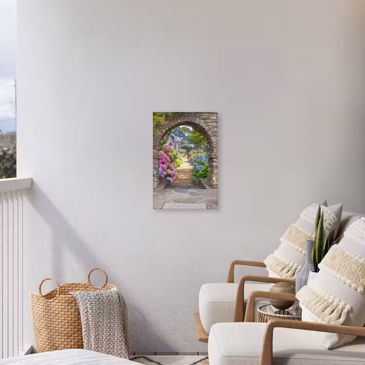 Verstopte tuin Tuinposter op houten frame 2 cm dik klein -sfeer1