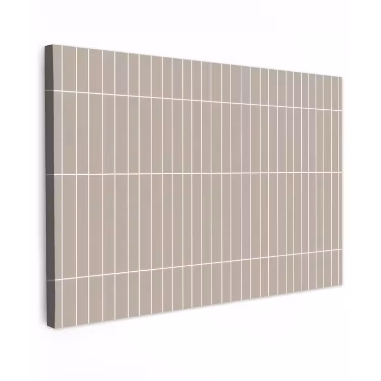 Verticaal - Wandtegel - Licht Beige Tuinposter op houten frame 2 cm dik klein 845 -3d