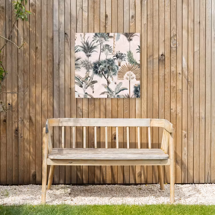 Inductie afdekplaat - Vintage - Jungle - Dieren - Natuur - Inductie beschermer Tuinposter op houten frame 2 cm dik klein -sfeer4