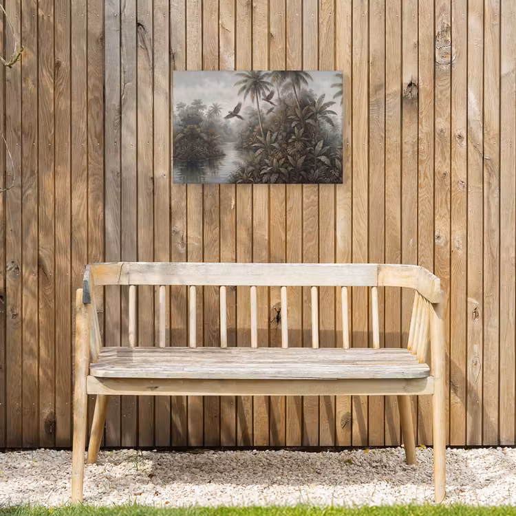 Vogel - Vliegend - Tropisch - Landschap - Klassiek Tuinposter op houten frame 2 cm dik klein -sfeer4