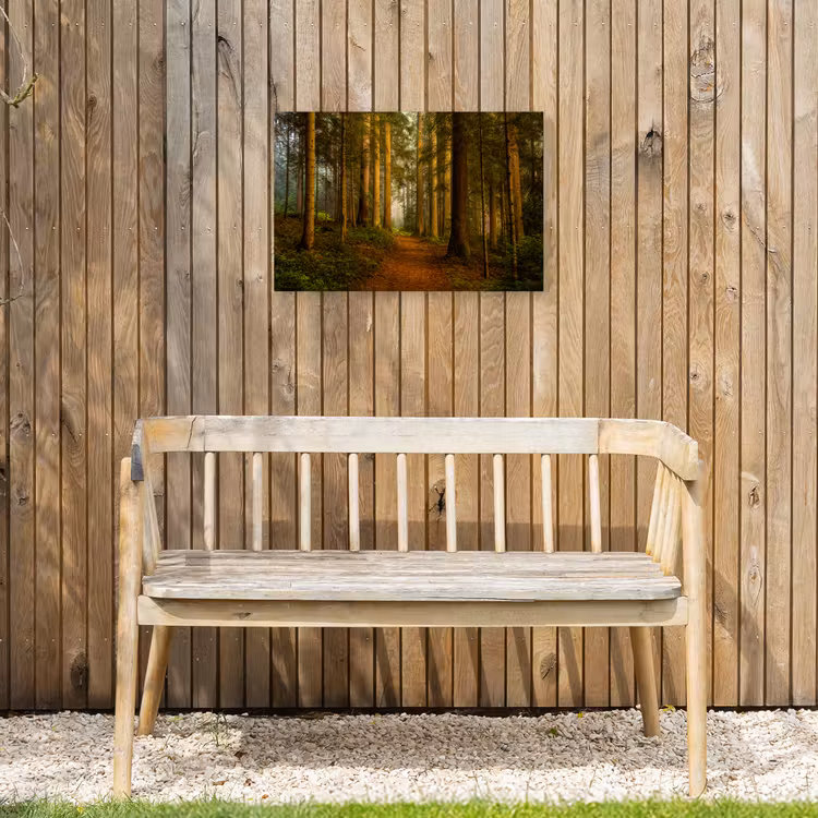 Bos - Natuur - Bomen - Landschap - Bladeren Tuinposter op houten frame 2 cm dik klein -sfeer4