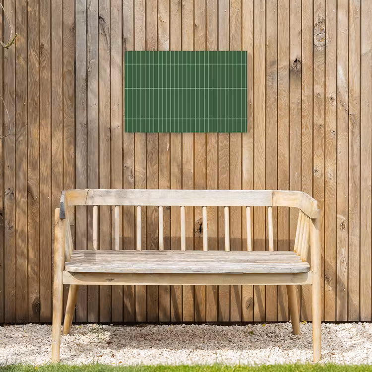 Wandtegel - Verticaal - Donkergroen Tuinposter op houten frame 2 cm dik klein 845 -sfeer4