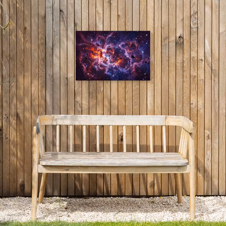 Space - Stars - Abstract - Colorful Tuinposter op houten frame 2 cm dik klein -sfeer4