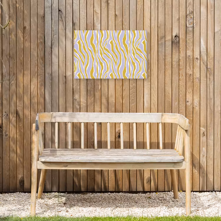Zebra - Modern - Meerkleurig Tuinposter op houten frame 2 cm dik klein 845 -sfeer4