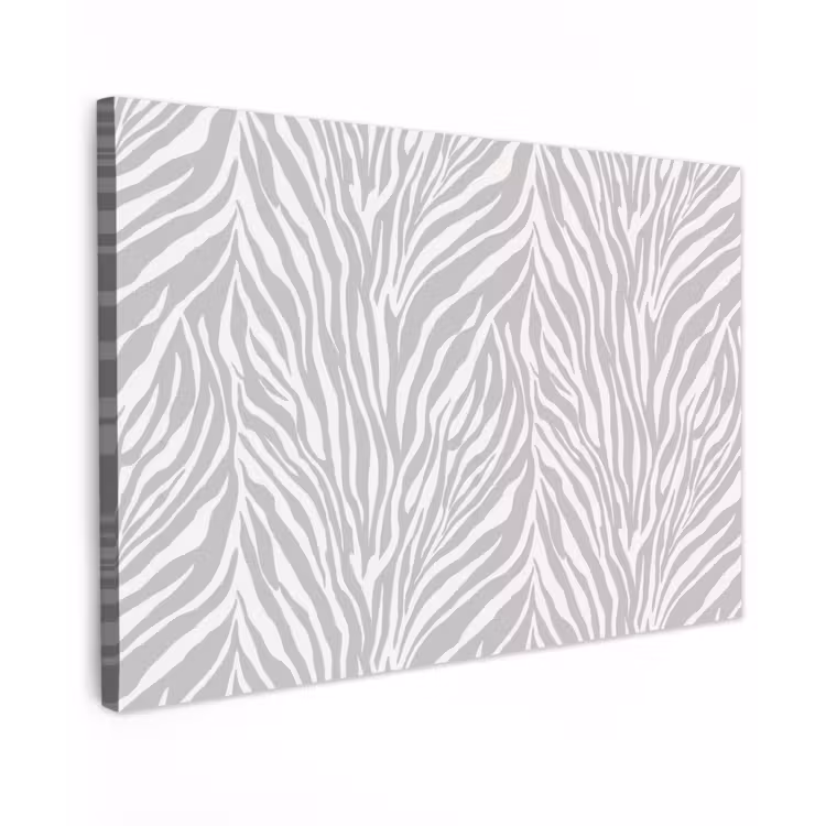 Zebra - Motief - Grijs Tuinposter op houten frame 2 cm dik klein 845 -3d