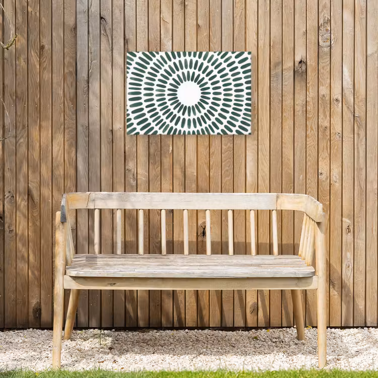 Abstract - Cirkel - Patroon - Modern - Groen Tuinposter op houten frame 2 cm dik klein -sfeer4