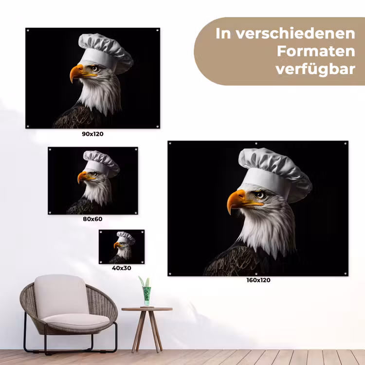 Arend -Amerika - Koksmuts - Vogel - Stoer tuinposter los doek klein -Xsfeer9_DE