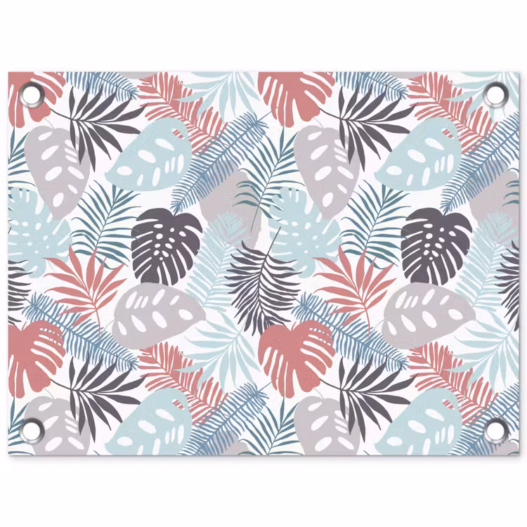 Inductie beschermer - Bladeren - Pastel - Jungle - Afdekplaat voor kookplaat tuinposter los doek klein -3d