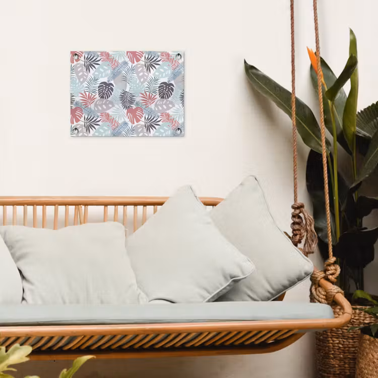 Inductie beschermer - Bladeren - Pastel - Jungle - Afdekplaat voor kookplaat tuinposter los doek klein -sfeer7