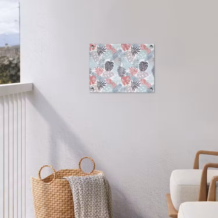 Inductie beschermer - Bladeren - Pastel - Jungle - Afdekplaat voor kookplaat tuinposter los doek klein -sfeer8