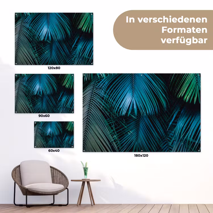 Bladeren - Tropisch - Jungle tuinposter los doek klein -Xsfeer9_DE