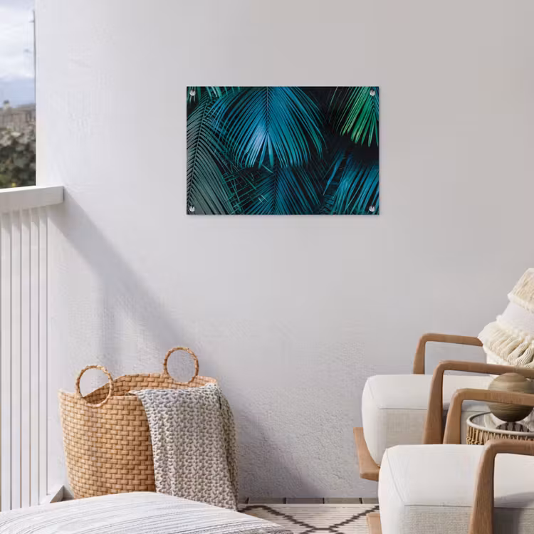Bladeren - Tropisch - Jungle - Natuur tuinposter los doek klein -sfeer8