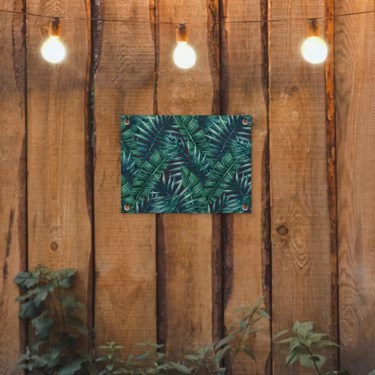 Bladeren - Tropisch - Jungle -  Natuur tuinposter los doek klein -sfeer1