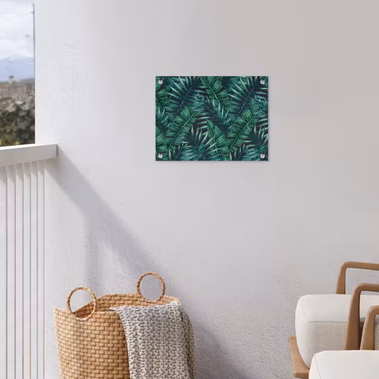 Bladeren - Tropisch - Jungle -  Natuur tuinposter los doek klein -sfeer8