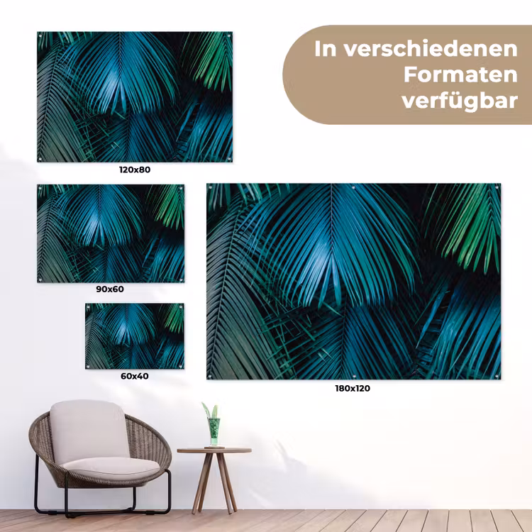 Bladeren - Tropisch - Jungle - Natuur tuinposter los doek klein -Xsfeer9_DE