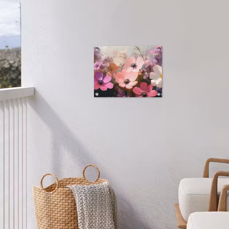 Bloemen - Kleurrijk - Bloei tuinposter los doek klein -sfeer8
