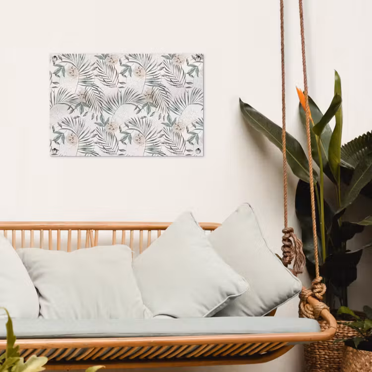 Bohemian - Bloemen - Bladeren - Jungle - Tropical tuinposter los doek klein -sfeer7