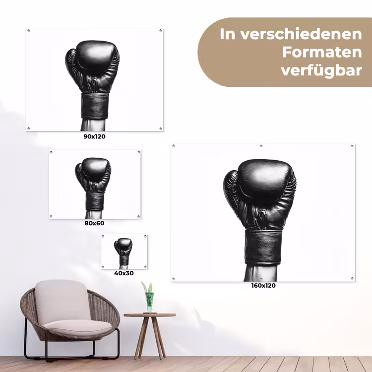 Bokshandschoen - Zwart - Hand tuinposter los doek klein -Xsfeer9_DE