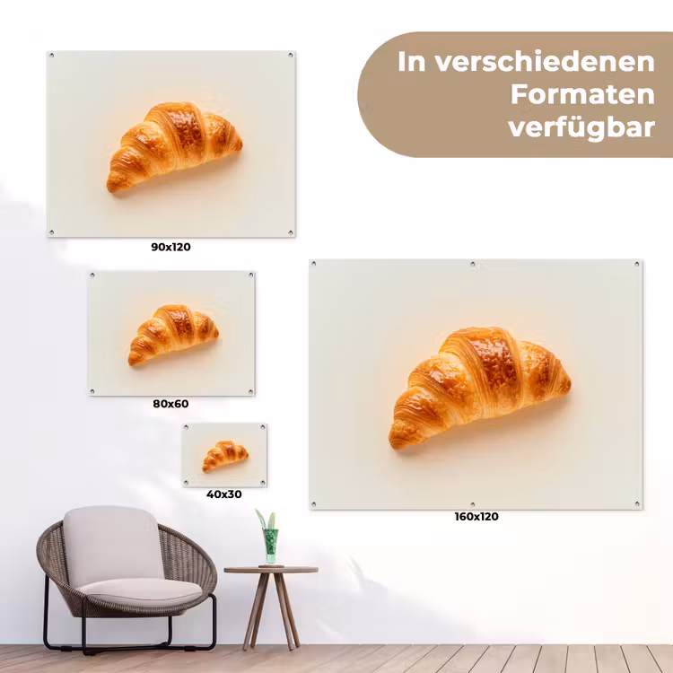 Croissant - Brood - Beige tuinposter los doek klein -Xsfeer9_DE