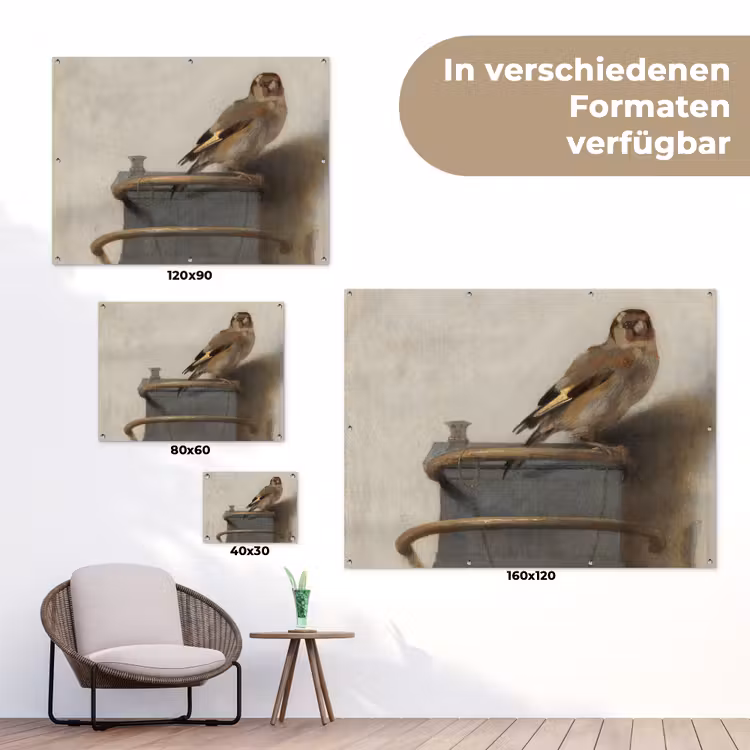 Het puttertje - Carel Fabritius tuinposter los doek klein -Xsfeer9_DE