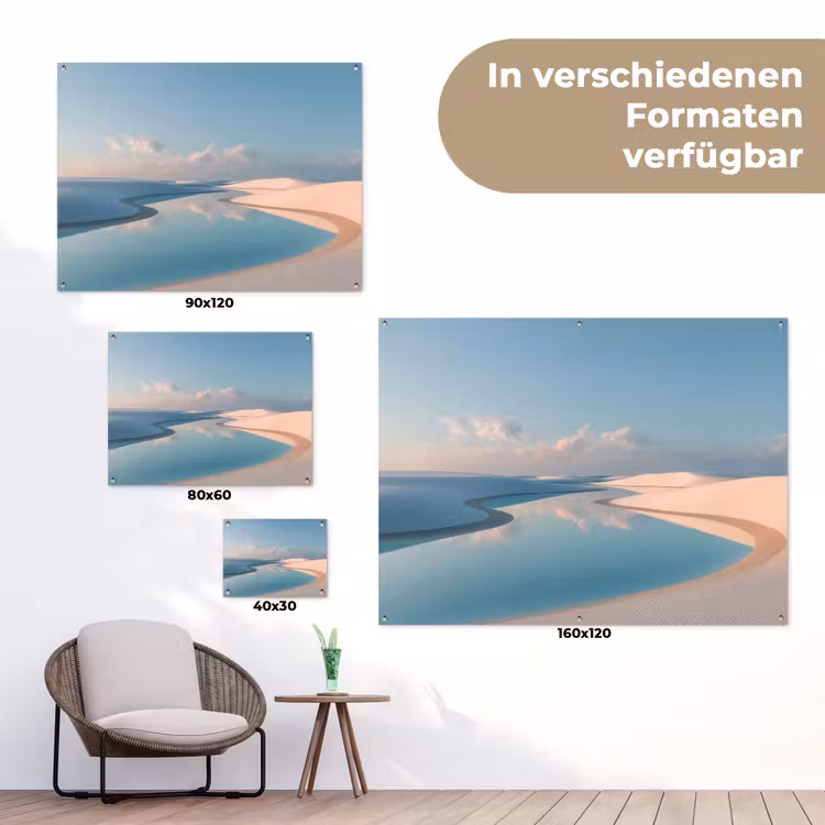 Duinen - Waterplas - Oneindige rust tuinposter los doek klein -Xsfeer9_DE