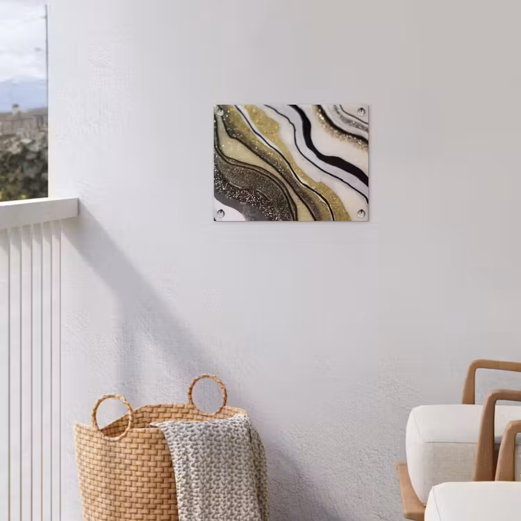 Edelsteen - Abstract - Marmer - Natuur tuinposter los doek klein -sfeer8