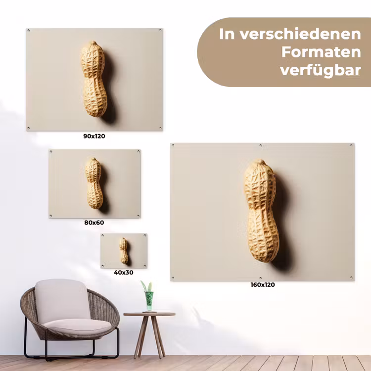 Pinda - Ruw - Beige tuinposter los doek klein -Xsfeer9_DE