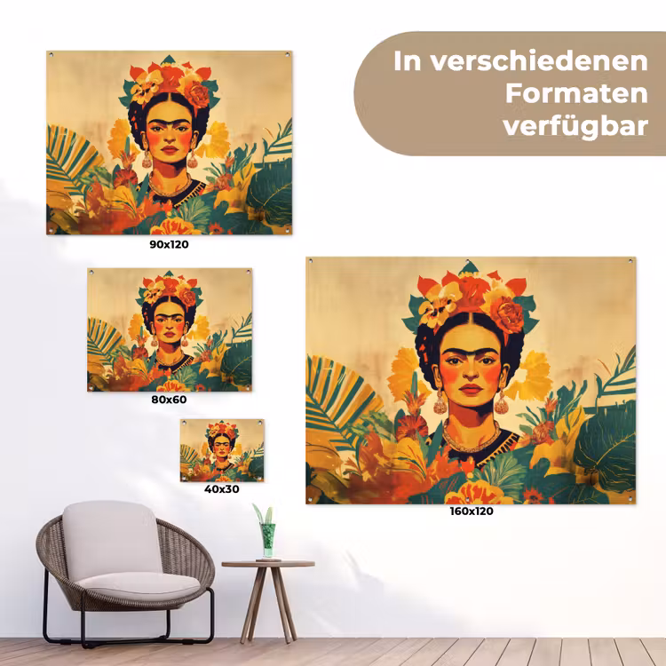Vrouwelijk - Bloemen - Sieraden tuinposter los doek klein -Xsfeer9_DE