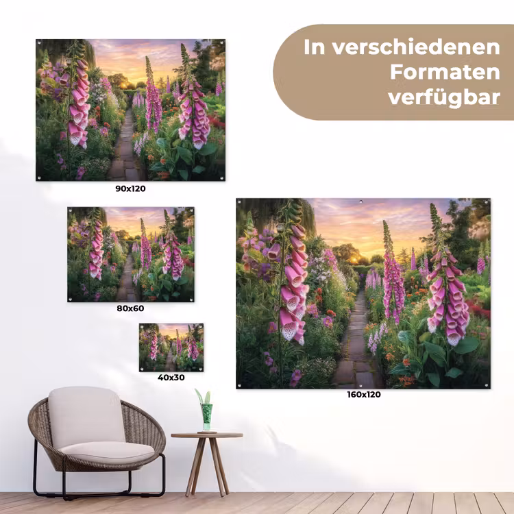 Vingerhoedskruid - Bloemen - Tuin tuinposter los doek klein -Xsfeer9_DE