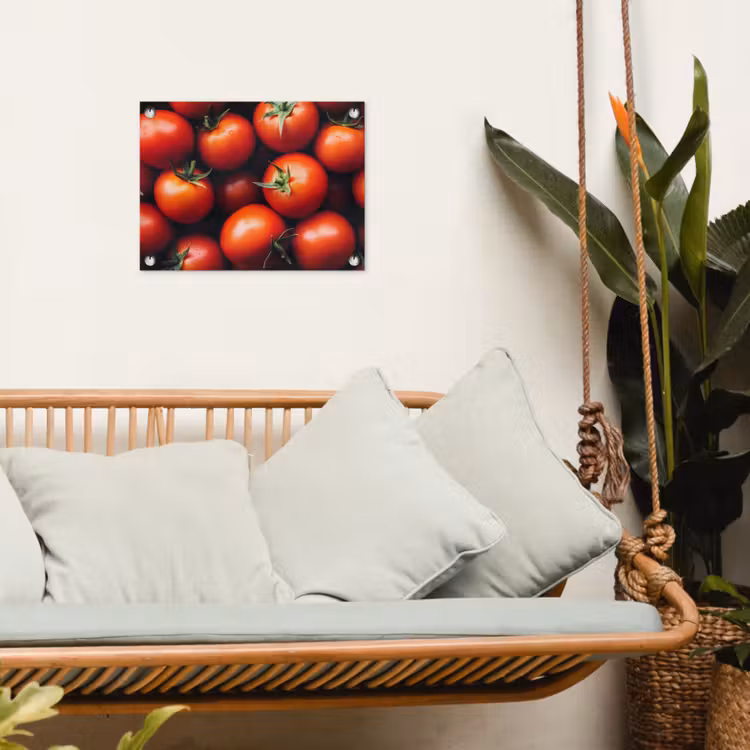 Groente - Rood - Tomaten tuinposter los doek klein -sfeer7