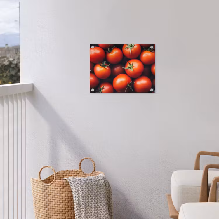 Groente - Rood - Tomaten tuinposter los doek klein -sfeer8