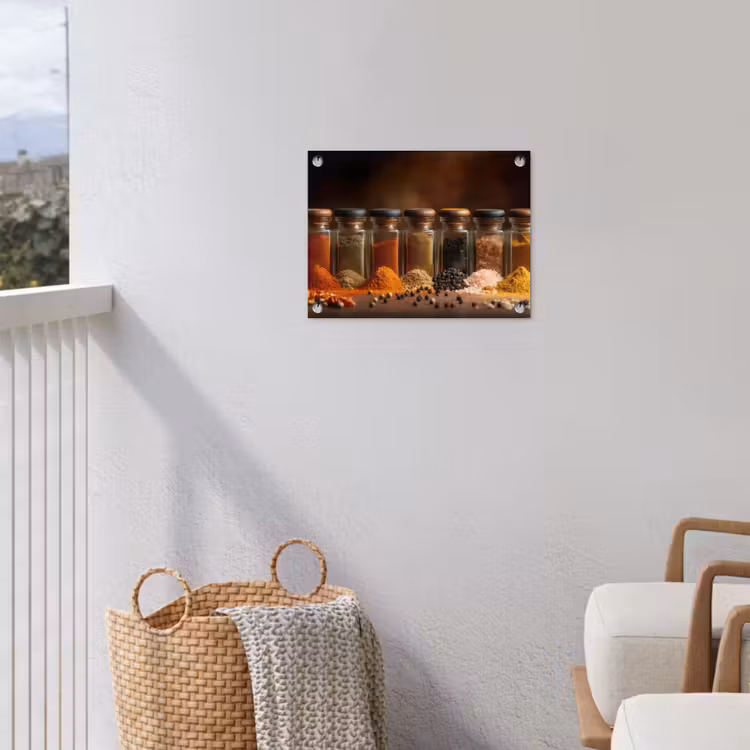Potjes - Kruiden - Specerijen - Korrels tuinposter los doek klein -sfeer8