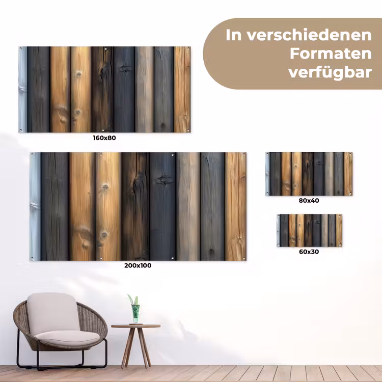 Hout - Planken - Gemengd tuinposter los doek klein -Xsfeer9_DE