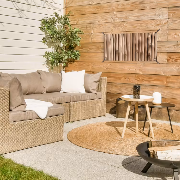 Hout - Stam - Lichtbruin tuinposter los doek klein -sfeer4