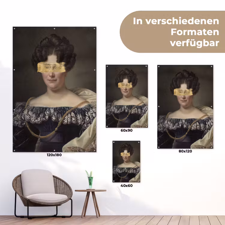 Johanna Henriette Engelen - Dubois Drahonet - Goud tuinposter los doek klein -Xsfeer9_DE