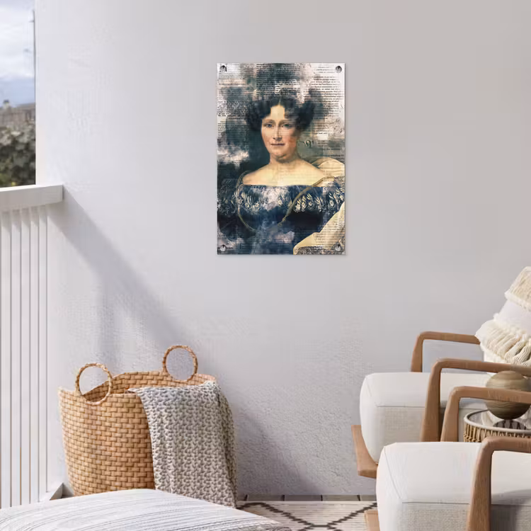 Johanna Henriette Engelen - Dubois Drahonet - Krant tuinposter los doek klein -sfeer8